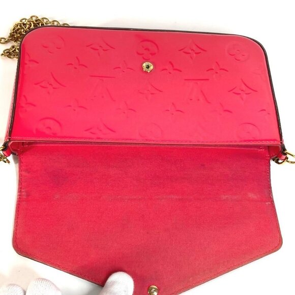 LOUIS VUITTON M61787 MonogramVernis Pochette Felice Shoulder Bag Pochette - Picture 9 of 13